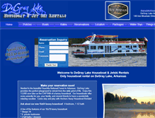 Tablet Screenshot of anchorsawayhouseboats.com